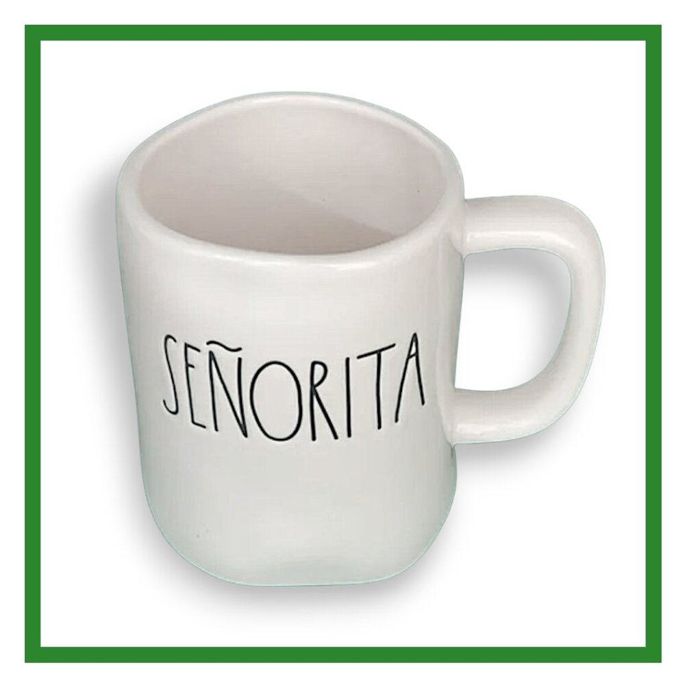 Rae Dunn "Senorita" White 16oz Ceramic Mug